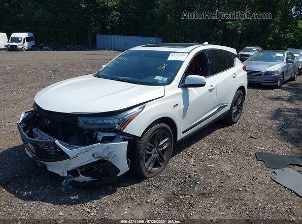 5J8TC2H62LL037497 2020 ACURA RDX White Vista tres cuartos delantera izquierda