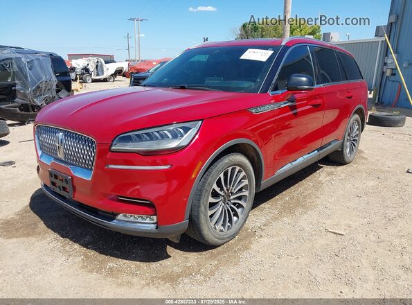5LM5J7WCXLGL09704 2020 LINCOLN AVIATOR Red Przód lewy