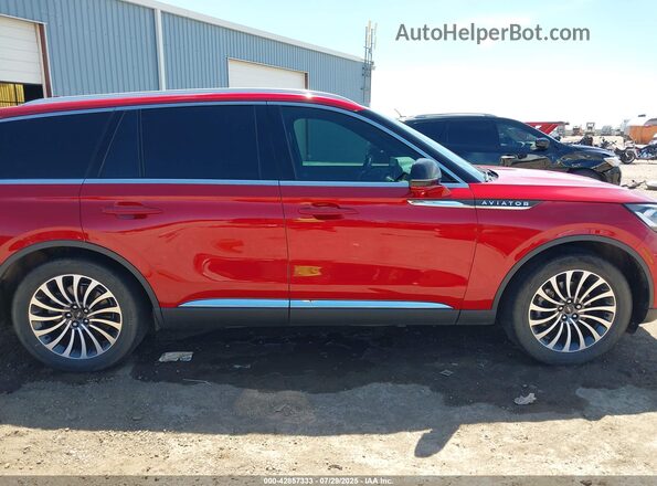 5LM5J7WCXLGL09704 2020 LINCOLN AVIATOR Red Widok wnętrza z tyłu