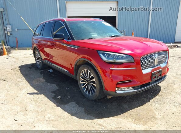 5LM5J7WCXLGL09704 2020 LINCOLN AVIATOR Red Przód prawy