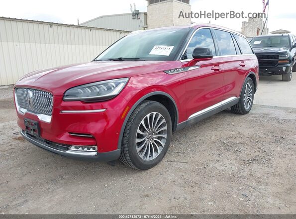 5LM5J7XC2LGL05998 2020 LINCOLN AVIATOR Red Przód lewy