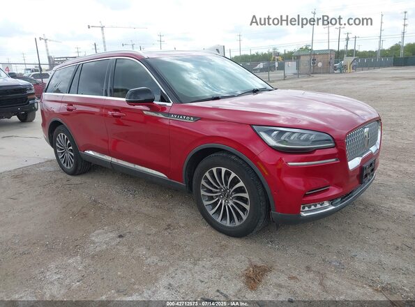 5LM5J7XC2LGL05998 2020 LINCOLN AVIATOR Red Przód prawy