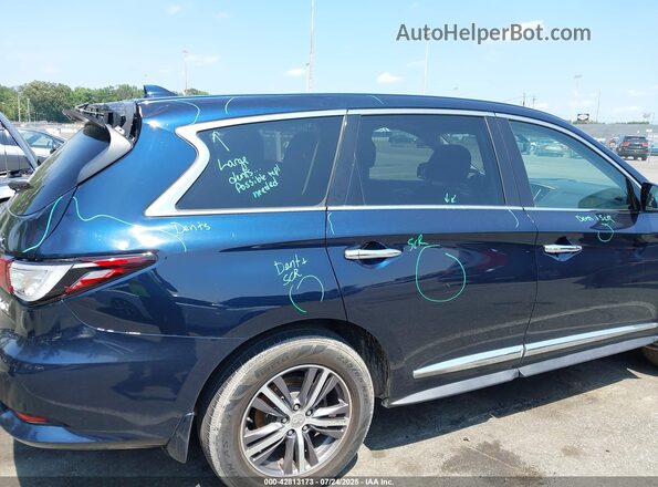 5N1DL0MM8JC511506 2018 INFINITI QX60 Dark Blue Панорамный вид салона 360°