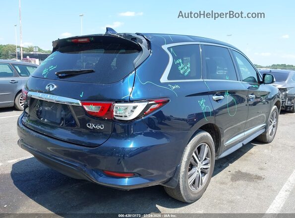 5N1DL0MM8JC511506 2018 INFINITI QX60 Dark Blue Задняя правая четверть