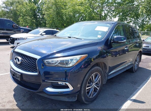 5N1DL0MM8JC511506 2018 INFINITI QX60 Dark Blue Передняя левая четверть