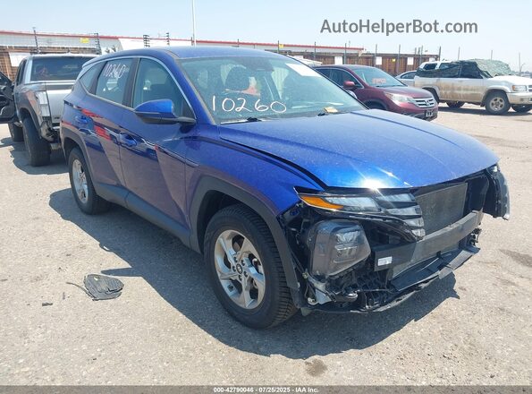 5NMJACAEXNH044107 2022 HYUNDAI TUCSON Синий Передняя правая четверть