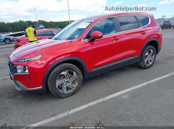 5NMS14AJ9MH326955 2021 HYUNDAI SANTA FE Темно-бордовый Передняя левая четверть