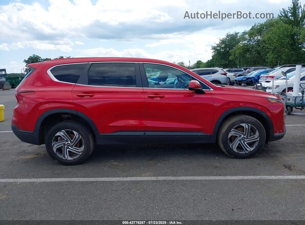 5NMS14AJ9MH326955 2021 HYUNDAI SANTA FE Темно-бордовый Вид задней части салона
