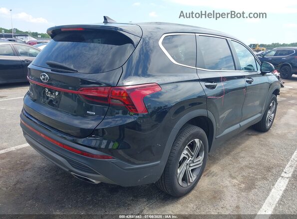 5NMS1DAJ0MH318582 2021 HYUNDAI SANTA FE Черный Задняя правая четверть