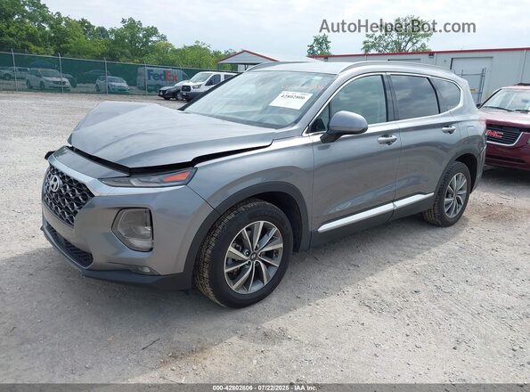 5NMS33AD5KH058997 2019 HYUNDAI SANTA FE Silver Vista tres cuartos delantera izquierda