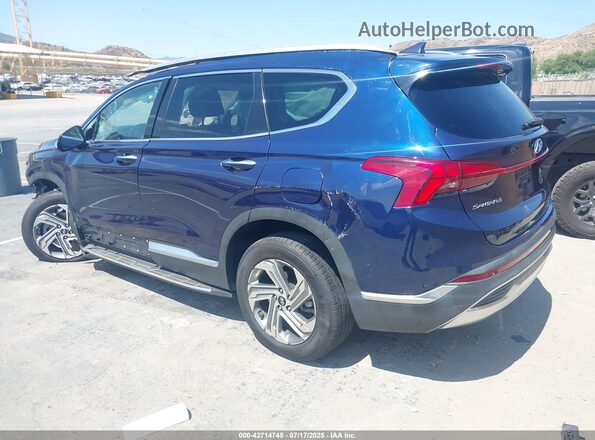 5NMS3DAJ8NH396443 2022 HYUNDAI SANTA FE Blue უკანა მარცხენა