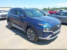 2022 Hyundai Santa Fe Calligraphy Blue vin: 5NMS5DAL5NH450731
