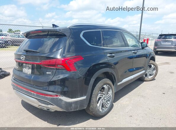 5NMS6DAJ5MH314089 2021 HYUNDAI SANTA FE Черный Задняя правая четверть