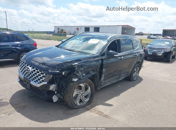 5NMS6DAJ5MH314089 2021 HYUNDAI SANTA FE Черный Передняя левая четверть