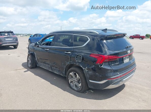 5NMS6DAJ5MH314089 2021 HYUNDAI SANTA FE Черный Задняя левая четверть