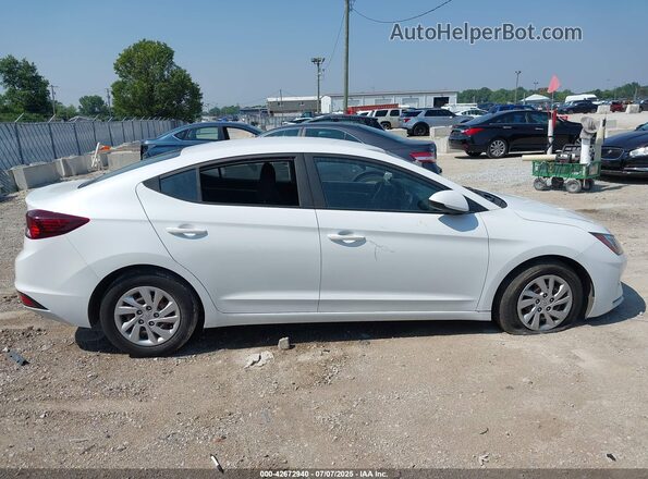 5NPD74LF6KH477445 2019 HYUNDAI ELANTRA White Vista del cuadro de instrumentos