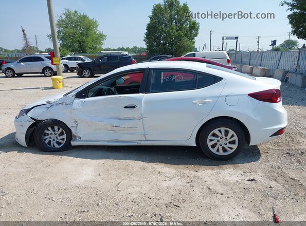 5NPD74LF6KH477445 2019 HYUNDAI ELANTRA White Vista interior trasera