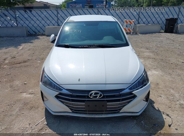 5NPD74LF6KH477445 2019 HYUNDAI ELANTRA White Vista del salpicadero
