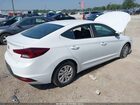 2019 Hyundai Elantra Se White vin: 5NPD74LF6KH477445