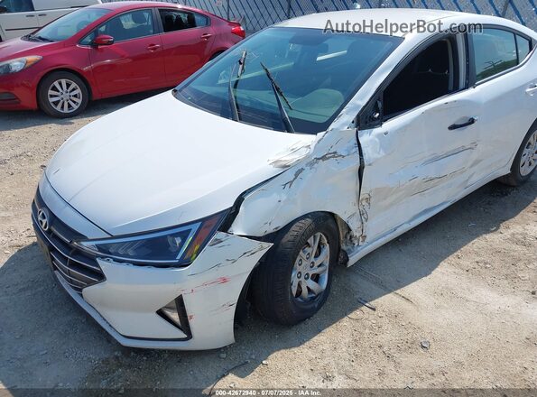 5NPD74LF6KH477445 2019 HYUNDAI ELANTRA White Vista frontal