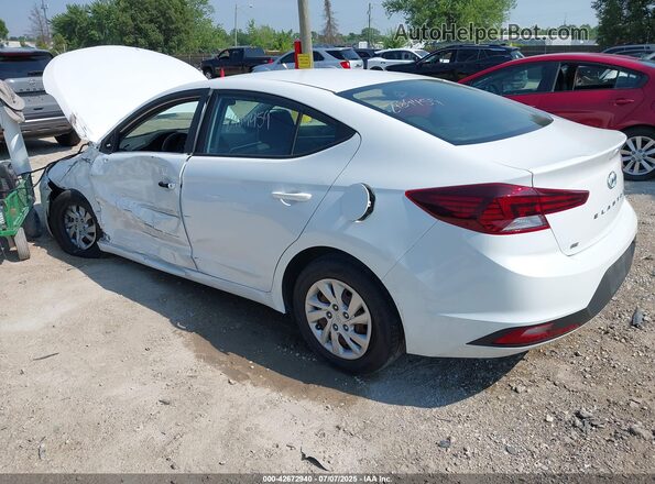 5NPD74LF6KH477445 2019 HYUNDAI ELANTRA White Trasero izquierdo