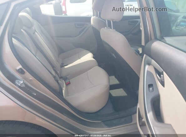 5NPDH4AE4GH652998 2016 HYUNDAI ELANTRA Gold Widok naklejki z numerem VIN