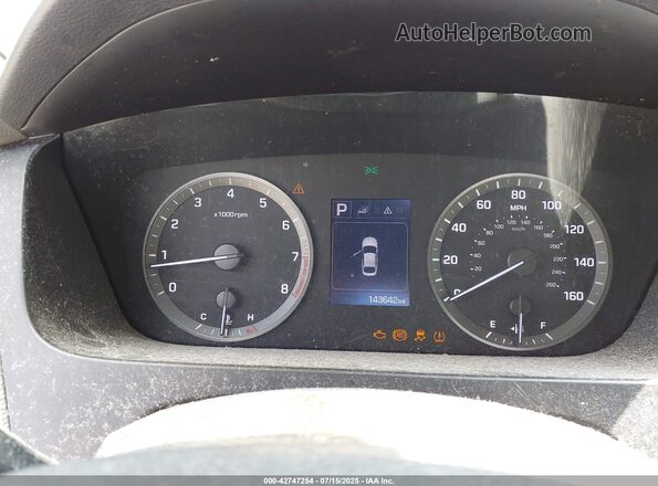5NPE24AF4GH268976 2016 HYUNDAI SONATA Черный Вид задних сидений