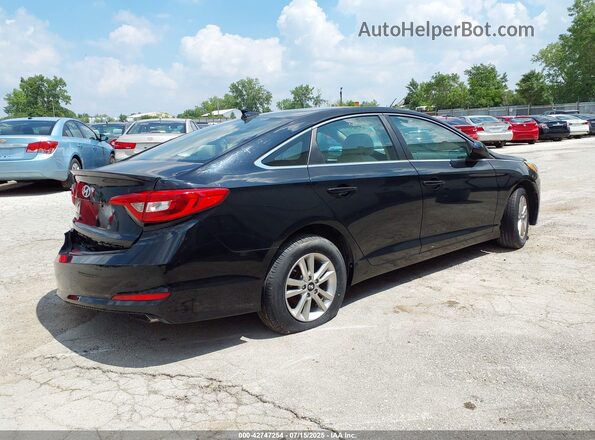 5NPE24AF4GH268976 2016 HYUNDAI SONATA Черный Задняя правая четверть