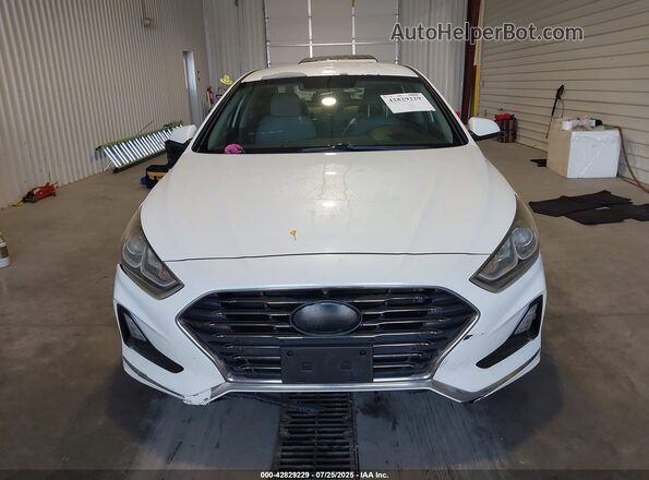 5NPE24AF7JH594925 2018 HYUNDAI SONATA Белый Вид щитка приборов
