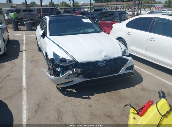 5NPEH4J23MH068694 2021 HYUNDAI SONATA White 