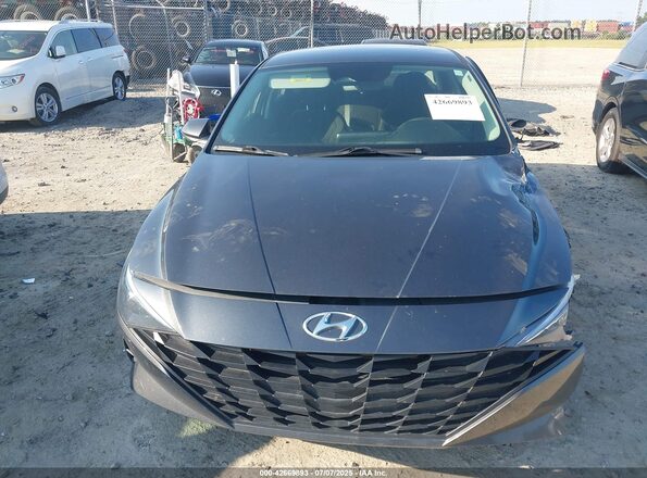 5NPLL4AG9MH045695 2021 HYUNDAI ELANTRA Blue Vista del cuadro de instrumentos