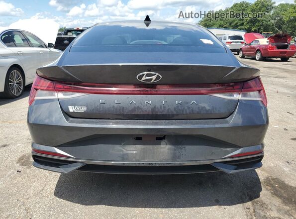 5NPLN4AG3MH016784 2021 HYUNDAI ELANTRA Угольный Вид сзади