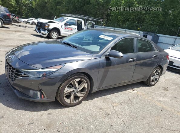 5NPLN4AG3MH016784 2021 HYUNDAI ELANTRA Угольный Передняя левая четверть