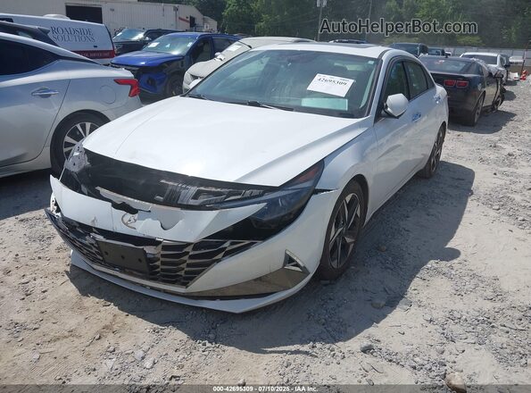 5NPLP4AGXMH023757 2021 HYUNDAI ELANTRA White Передня ліва чверть