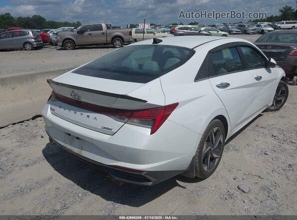 5NPLP4AGXMH023757 2021 HYUNDAI ELANTRA White Задня права чверть