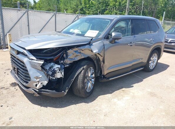 5TDAAAB55SS085191 2025 TOYOTA GRAND HIGHLANDER Gray Vista tres cuartos delantera izquierda