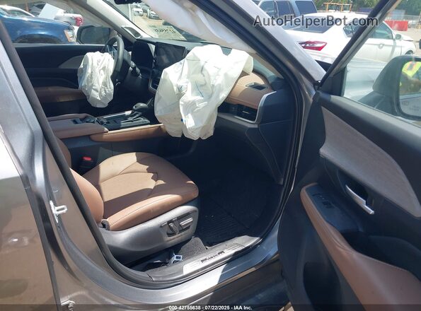 5TDAAAB55SS085191 2025 TOYOTA GRAND HIGHLANDER Gray Vista interior delantera