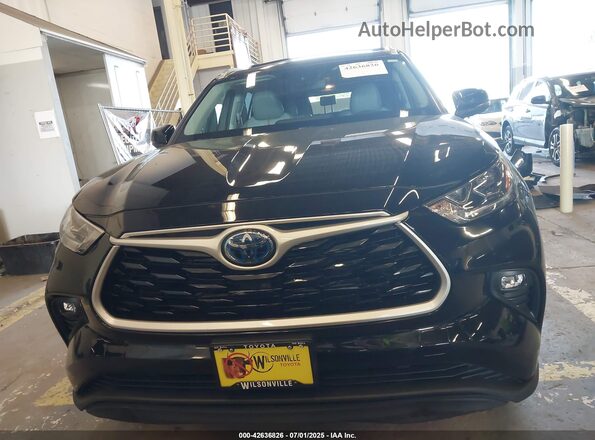 5TDABRCH0PS600030 2023 TOYOTA HIGHLANDER HYBRID Black Սալոնի հետևի տեսք