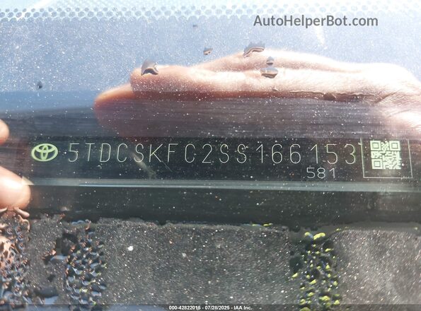 5TDCSKFC2SS166153 2025 TOYOTA SIENNA Gray 