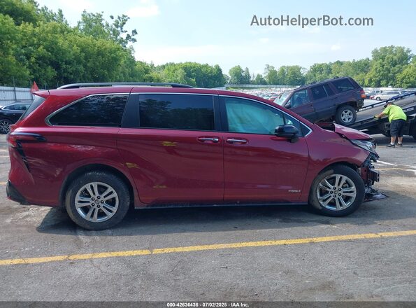 5TDDSKFC5MS036942 2021 TOYOTA SIENNA Red Vista interior trasera