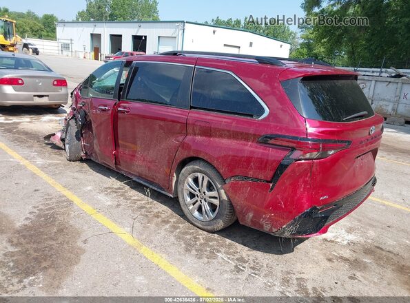 5TDDSKFC5MS036942 2021 TOYOTA SIENNA Red Trasero izquierdo
