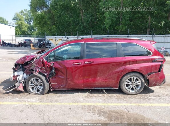 5TDDSKFC5MS036942 2021 TOYOTA SIENNA Red Vista interior de 360 grados