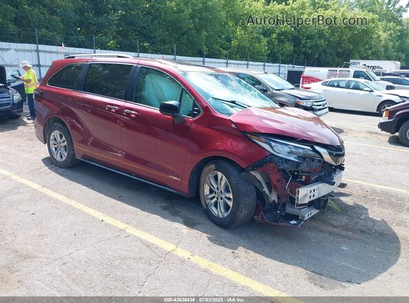 5TDDSKFC5MS036942 2021 TOYOTA SIENNA Red Delantero derecho