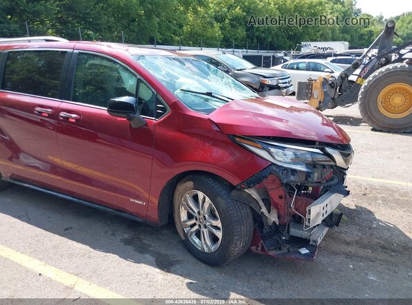 5TDDSKFC5MS036942 2021 TOYOTA SIENNA Red 