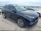2022 Toyota Highlander Hybrid Platinum Dark Blue vin: 5TDFARAH7NS015194
