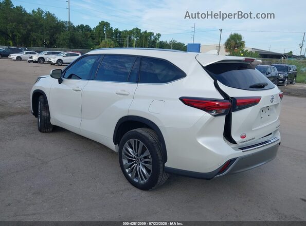 5TDFZRAH1MS070280 2021 TOYOTA HIGHLANDER White Задня ліва чверть
