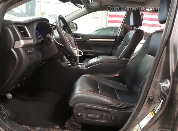 5TDJZRFH7JS817346 2018 TOYOTA HIGHLANDER Gray Vista interior delantera
