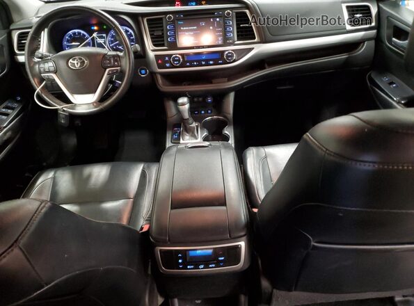 5TDJZRFH7JS817346 2018 TOYOTA HIGHLANDER Gray Vista del salpicadero