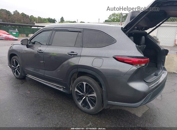 5TDLZRBH0MS080638 2021 TOYOTA HIGHLANDER Gray Հետևի ձախ