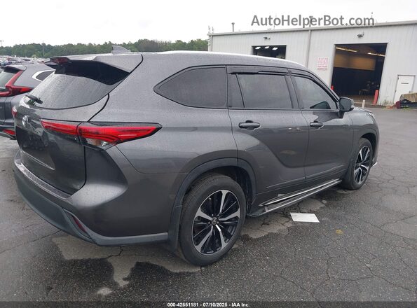 5TDLZRBH0MS080638 2021 TOYOTA HIGHLANDER Gray Հետևի աջ